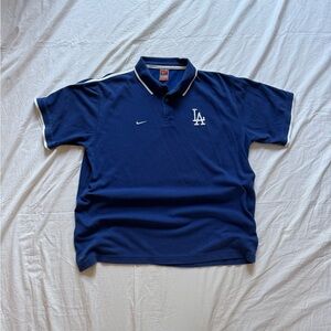Los Angeles Dodgers Nike solo swoosh embroidered polo Men’s XL